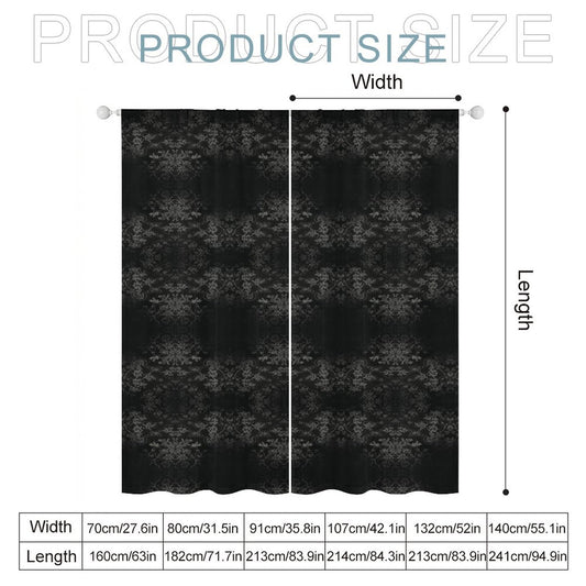 Sheer Curtain Black
