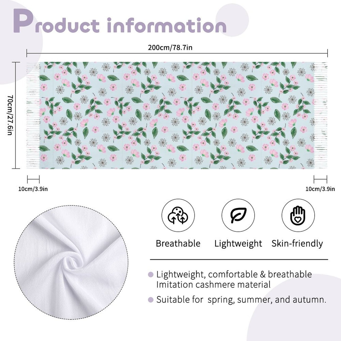 Cashmere-like Tassel Scarf