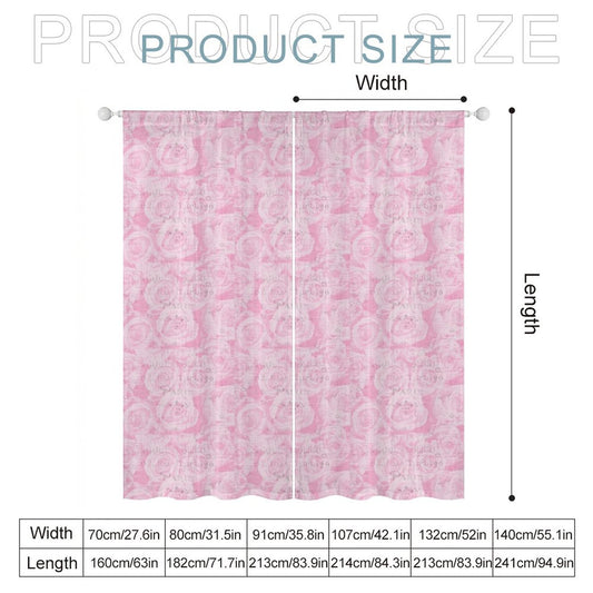 Sheer Curtain Pink