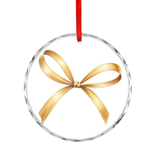 Glass Circular Ornament Pendant