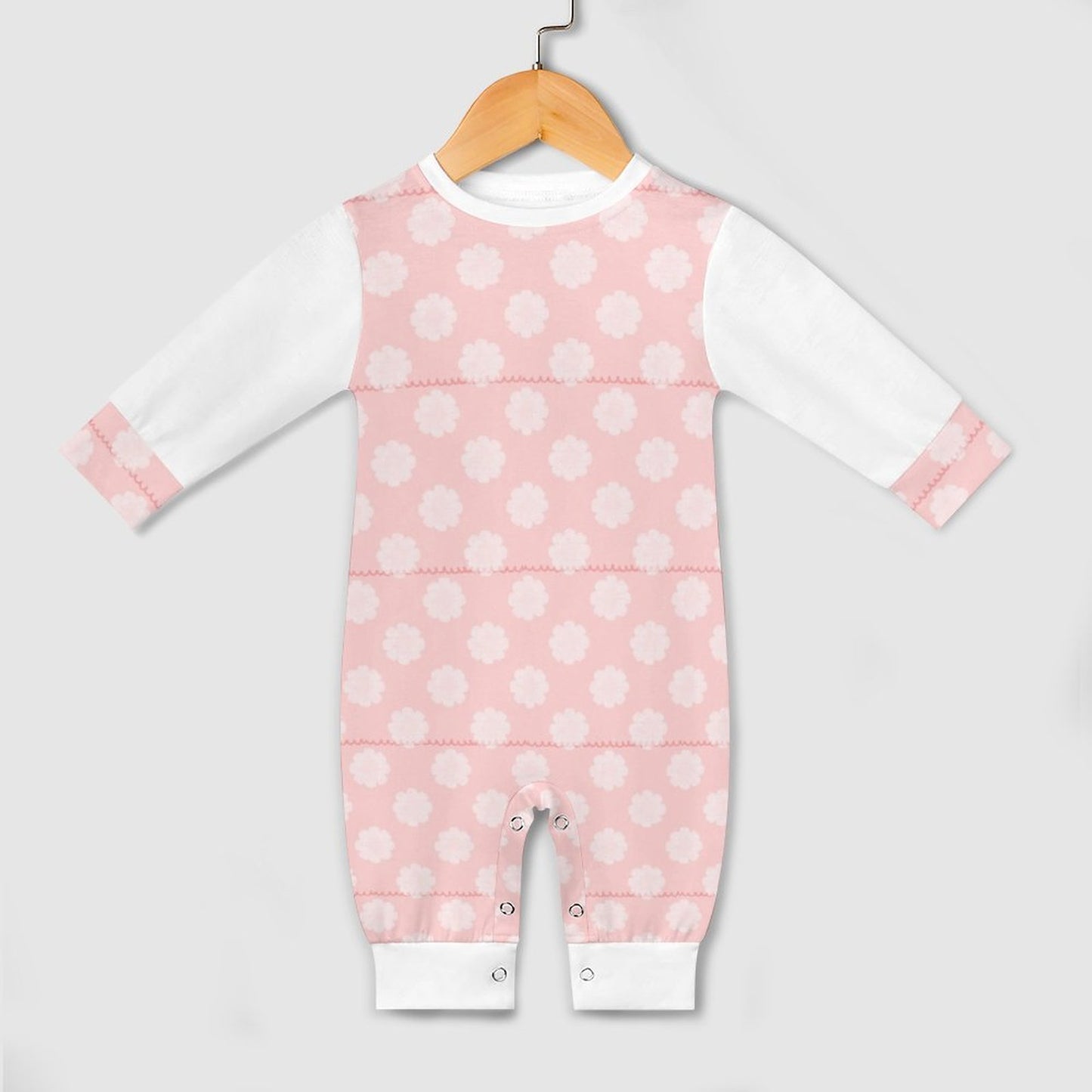 Baby Romper Pink Flowers