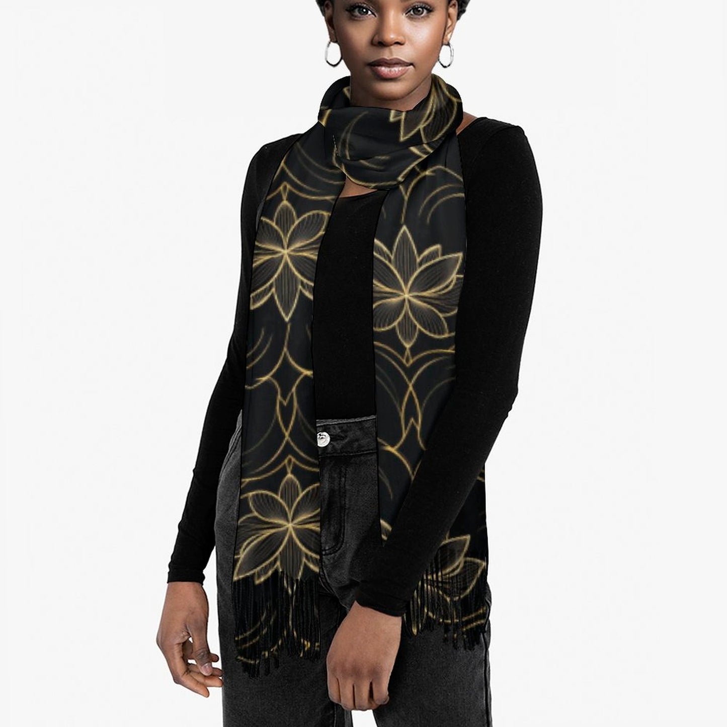 Cashmere-like Tassel Scarf