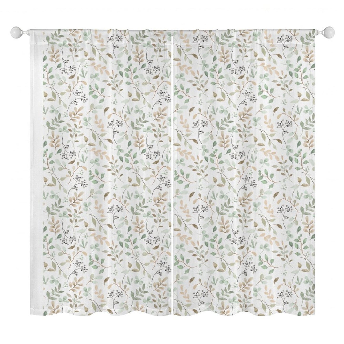 Sheer Curtain Botanical