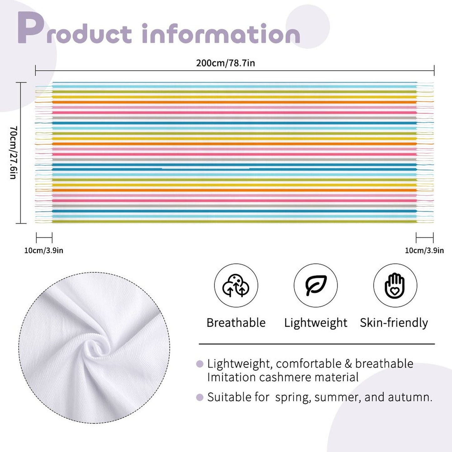 Cashmere-like Tassel Scarf