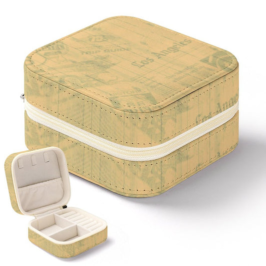 Box Organizer for Jewelry Old News Paper