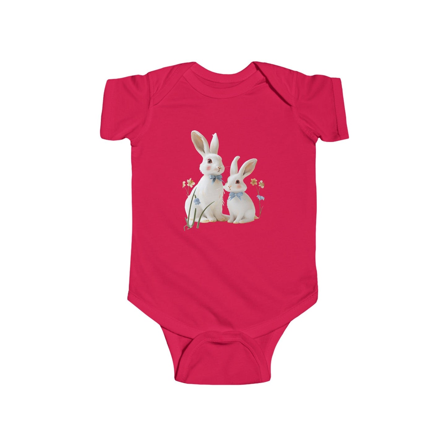 Cute Bunny Infant Bodysuit, Baby Outfit, Spring Gift, Easter Clothing, Newborn Onesie