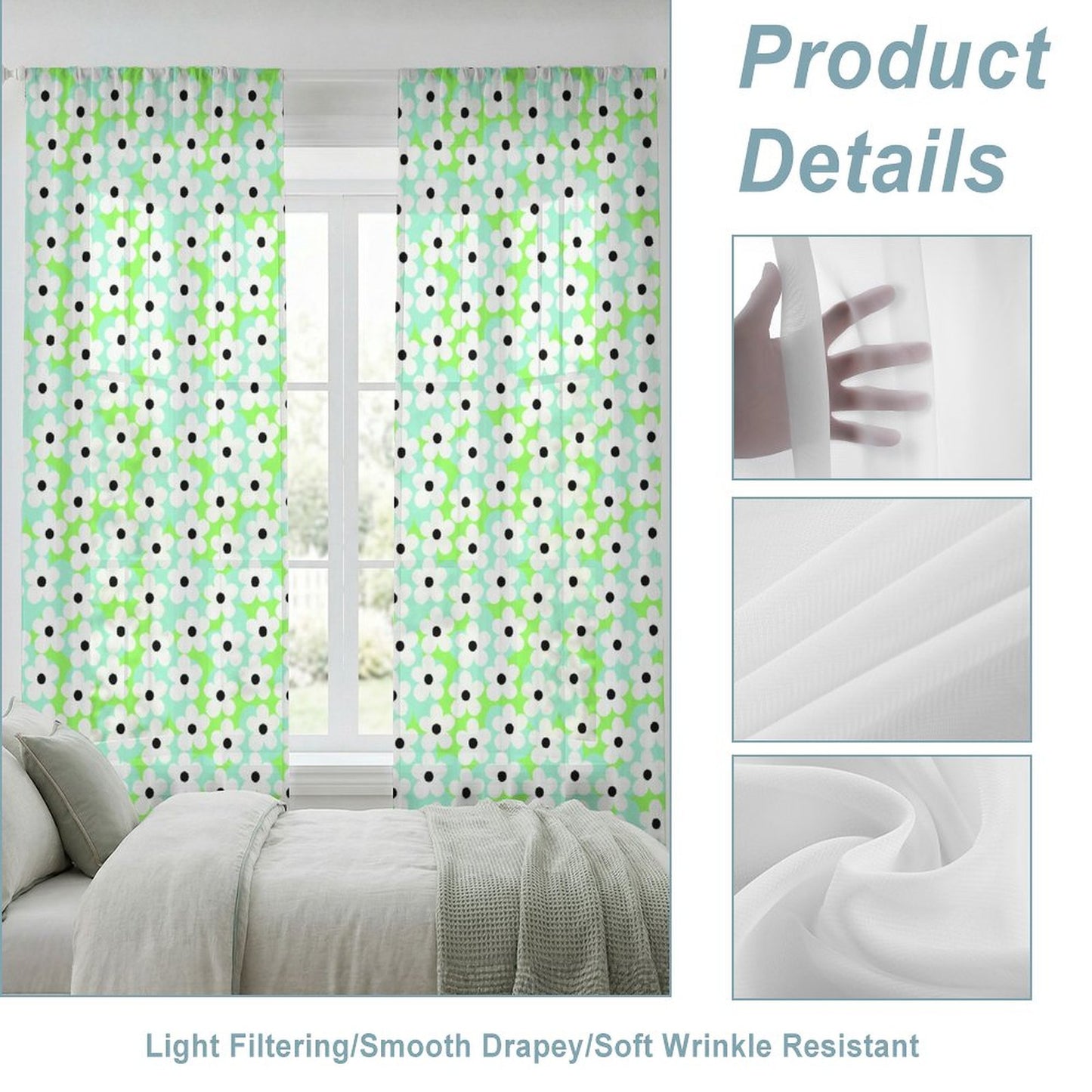 Sheer Curtain Daisy