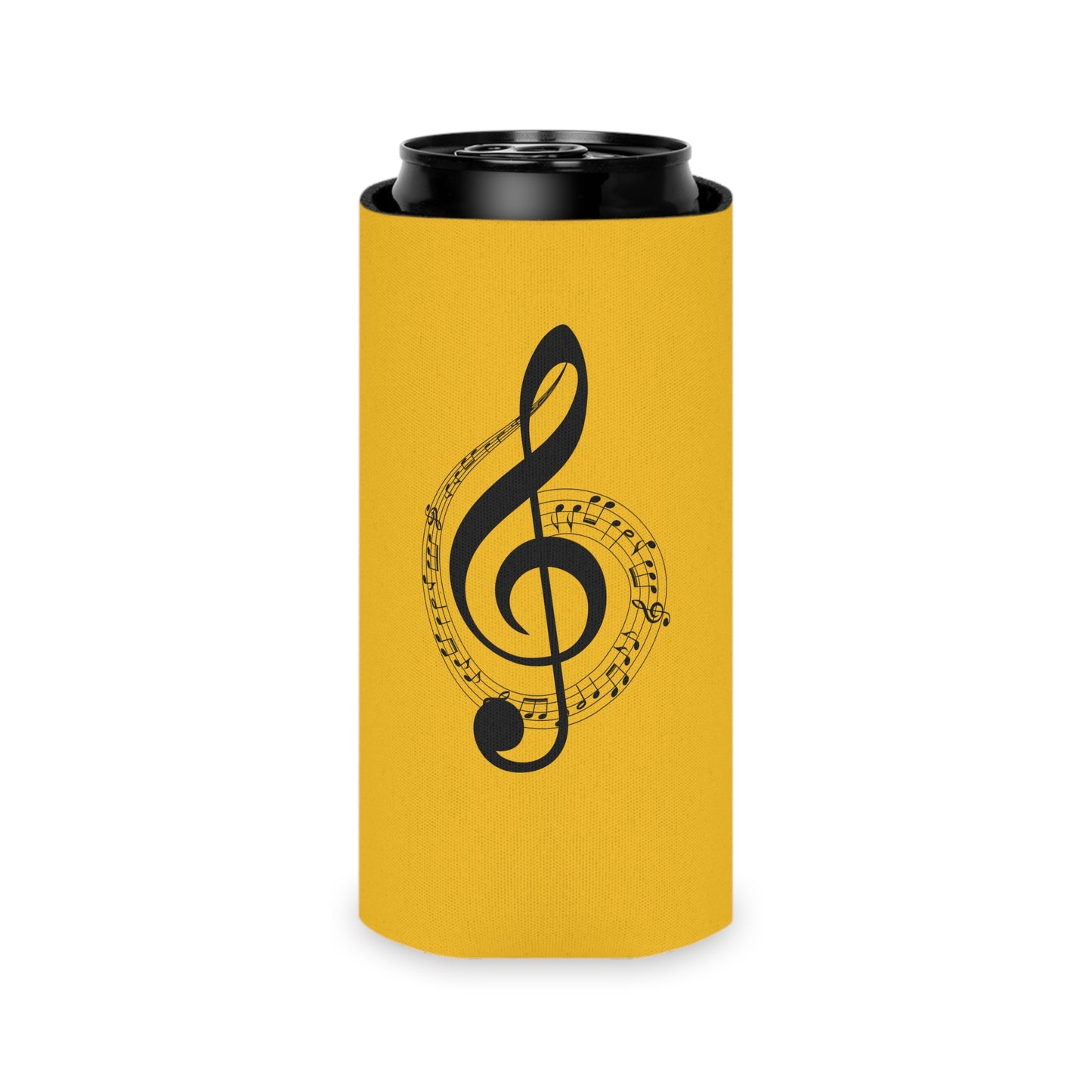 Musical Notes Can Cooler, Summer Fun Drink Holder, Perfect for Parties, Gifts for Musicians, Music Lover's Accessory