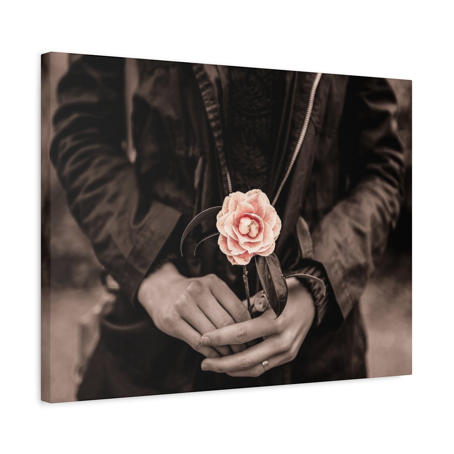 Floral Art Canvas Wall Decor, Modern Home Accent, Gift for Her, Office Decor, Inspirational Artwork