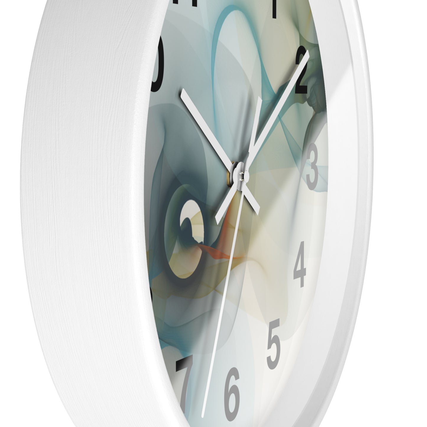 Abstract Smoke Wall Clock | Modern Home Decor, Artistic Timepiece, Gift for Her, Unique Office Clock, Housewarming Decoration