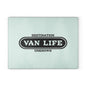 Van Life Glass Cutting Board - Perfect Gift for Travelers, Kitchen Decor, Campsite Cooking, RV Living, Adventure Enthusiasts