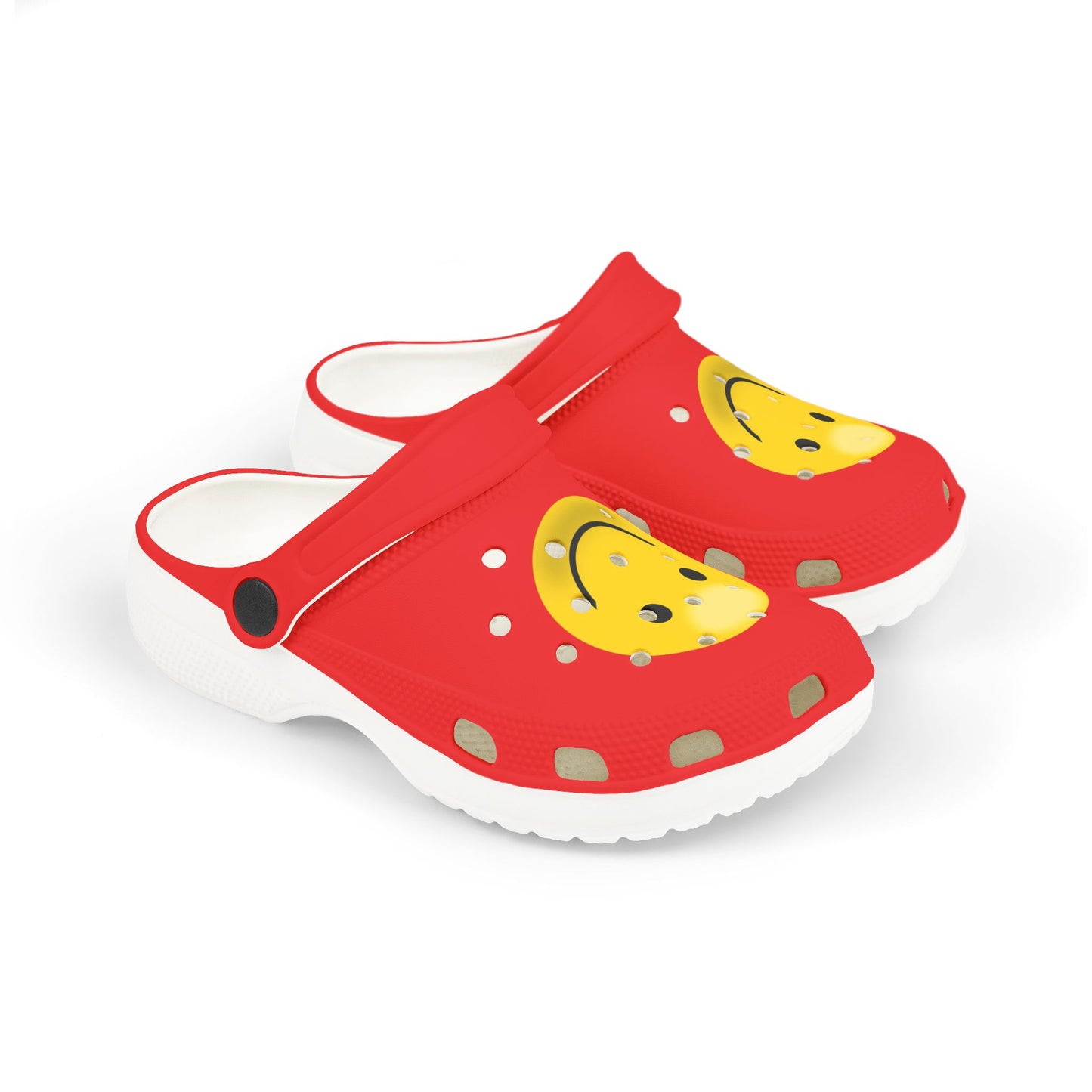 Smiley Face Clogs, Kid's EVA Foam Shoes, Comfortable Summer Footwear, Fun Playtime Shoes, Gift for Kids, Cute Garden Clogs