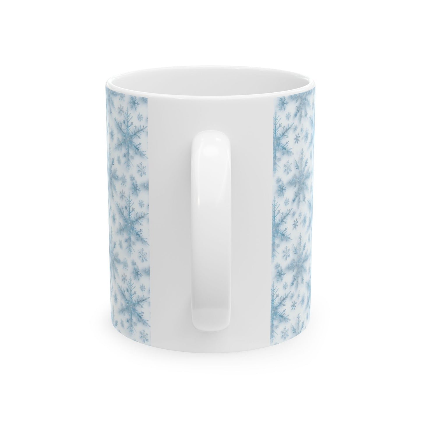 Winter Wonderland Ceramic Mug - Cozy Snowflake Design, Perfect for Hot Cocoa, Holiday Gifts, Home Decor, Winter Celebrations