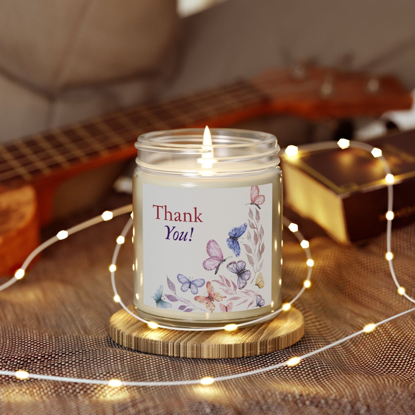 Thank You Scented Candle — Coconut Apricot Wax (4oz & 9oz)