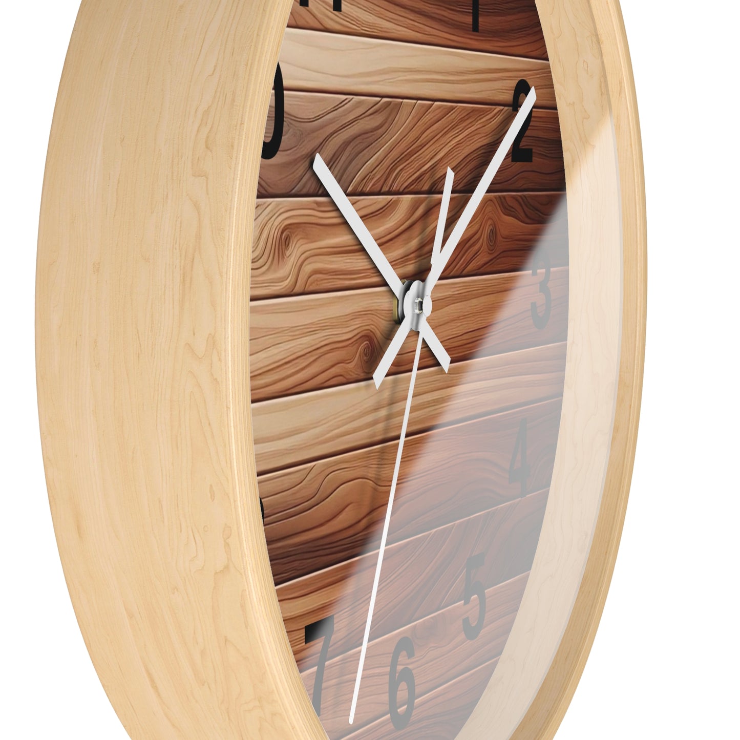 Rustic Wood Wall Clock - Natural Timber Home Decor, Gift for Housewarming, Wedding, Decorative Timepiece, Boho Style, Unique Design
