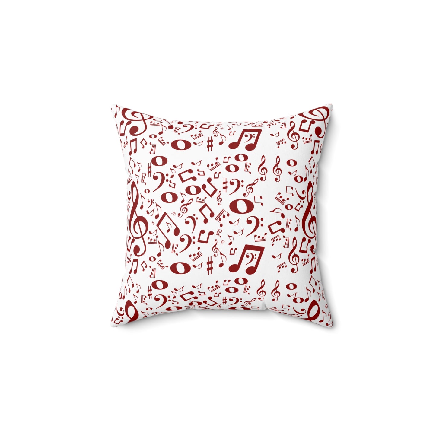 Musical Note Throw Pillow – Perfect for Music Lovers, Home Decor, Gift for Musicians, Cozy Accent, Square Plush Cushion