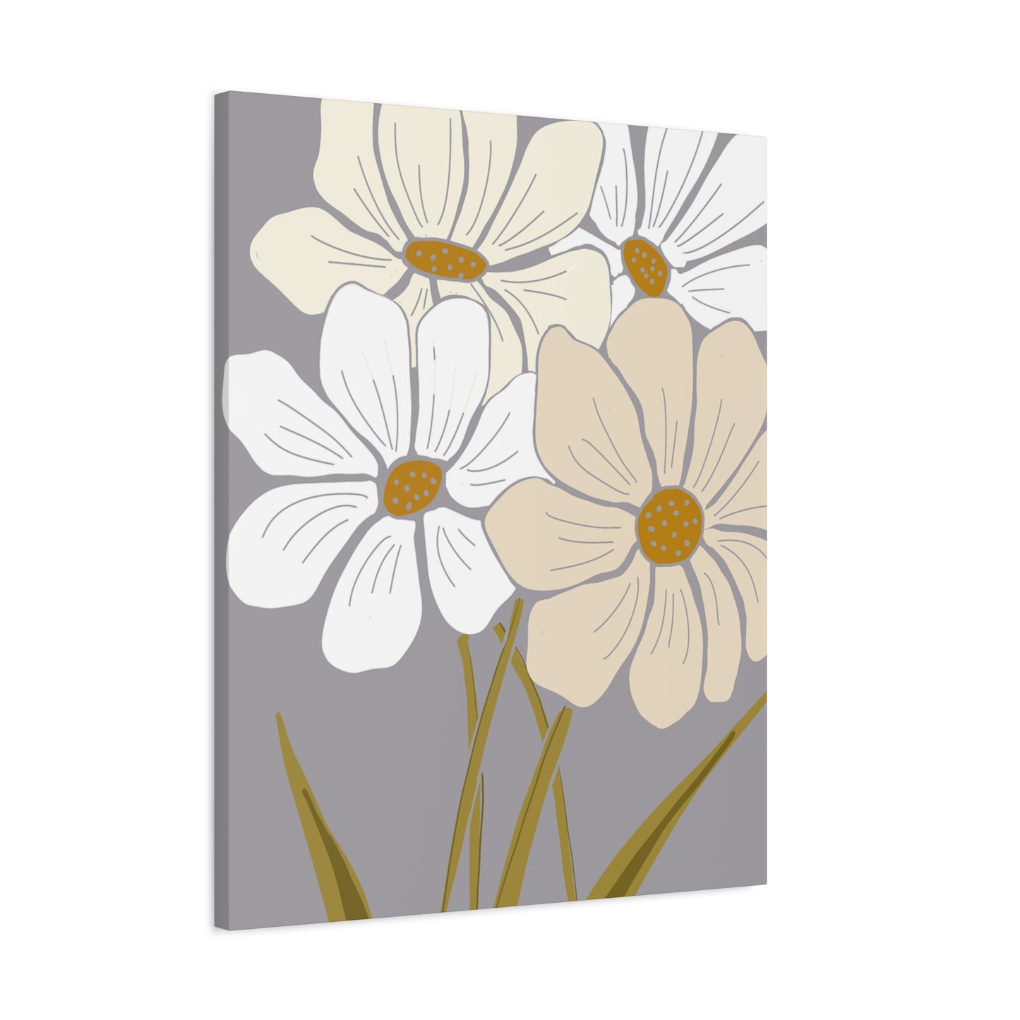 Copy of Copy of Matte Canvas, Stretched, 1.25" Tulips Pink and Purple Flowers