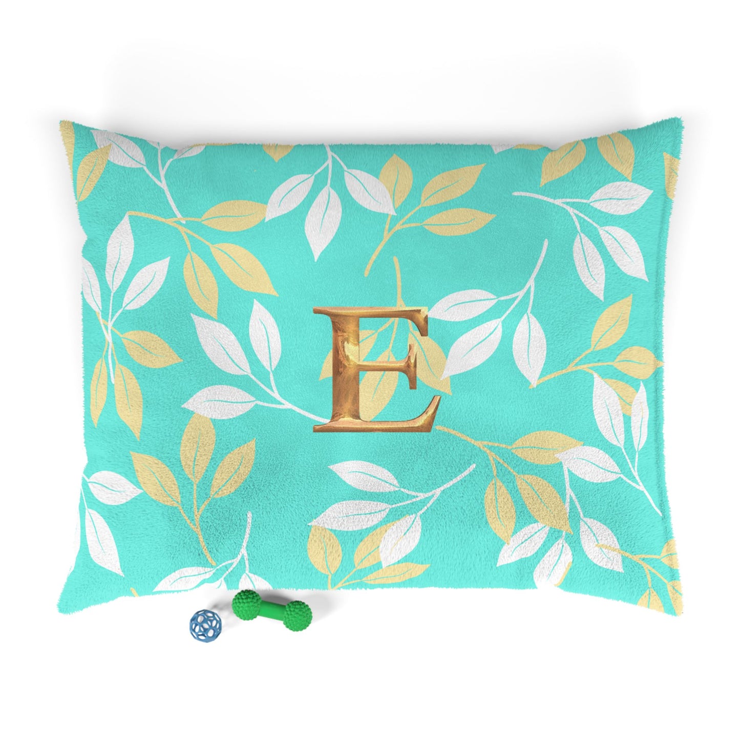 Elegant Personalized Pet Bed with Leaf Design, Cozy Dog Bed, Custom Pet Cushion, Stylish Puppy Mattress, Fall Decor for Animals