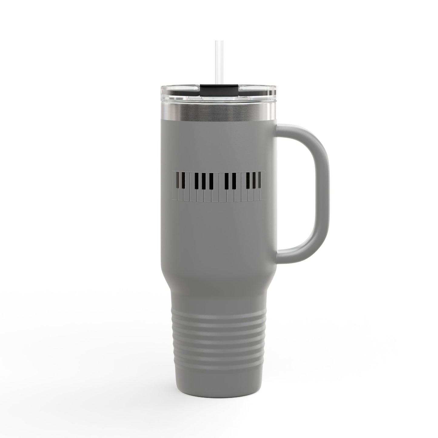 Piano-Themed Insulated Travel Mug, 40oz | Music Lover's Drinkware, Perfect Gift for Musicians, Coffee Mug, Travel Cup, Concert Essential