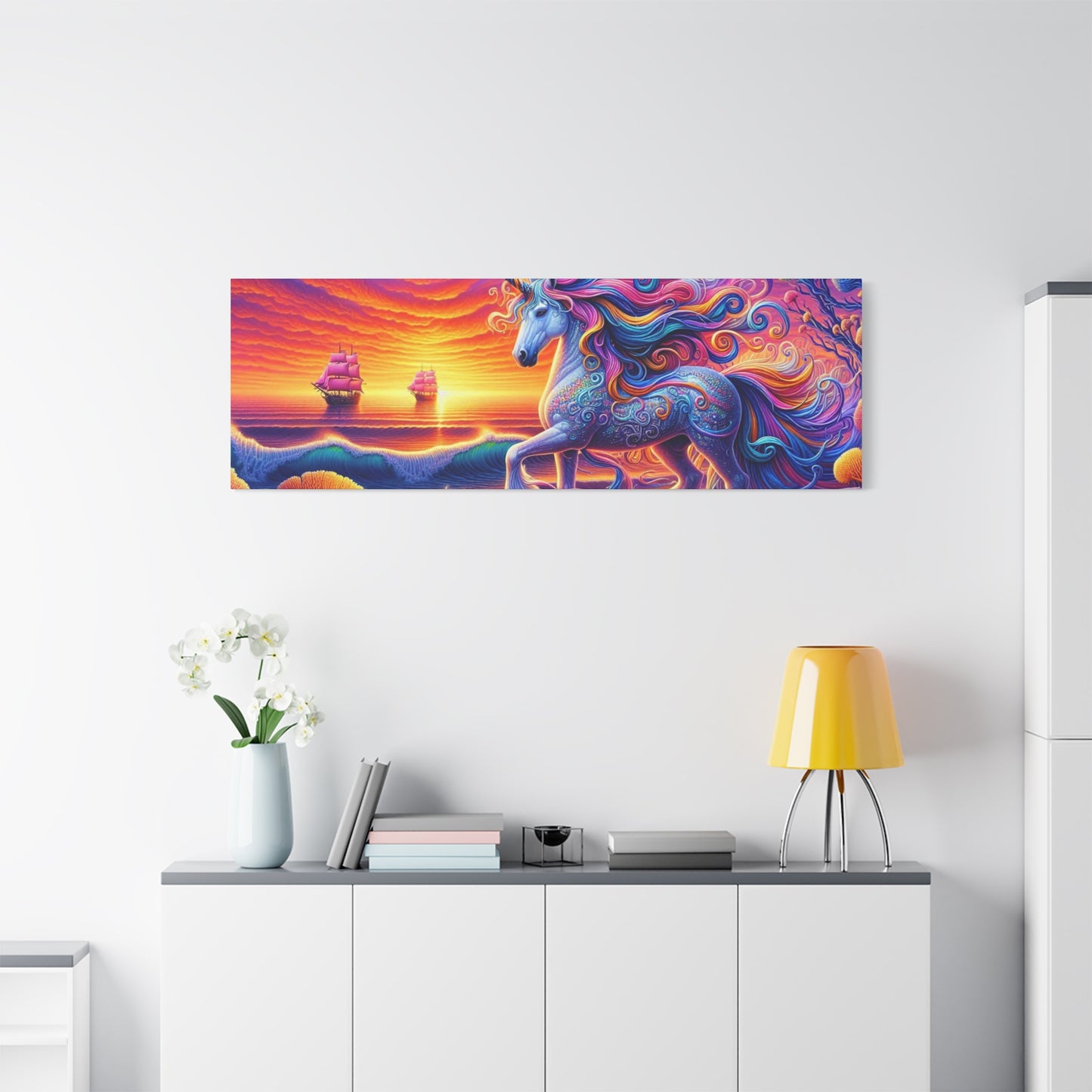 Matte Canvas, Stretched, 1.25"  Unicorn