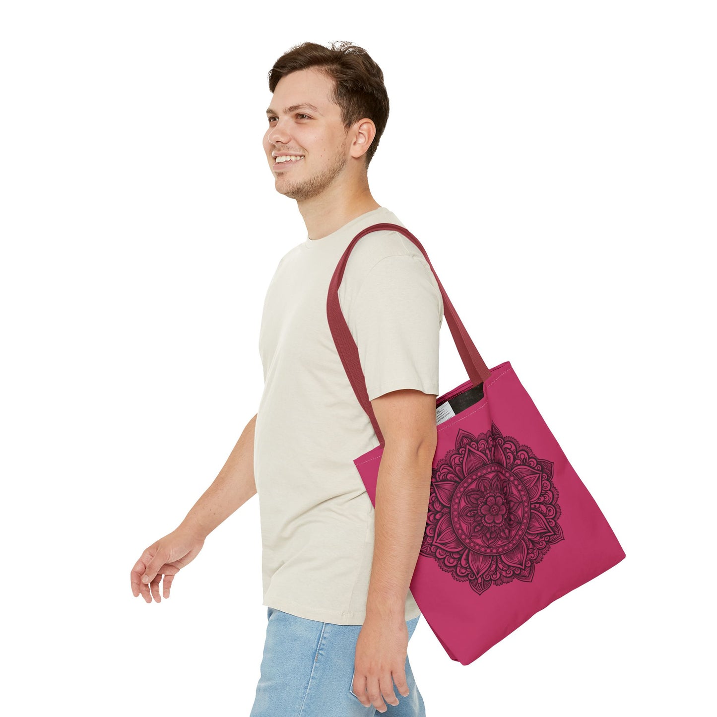 Mandala Tote Bag, Bohemian Style Bag, Eco-Friendly Shopping Bag, Gift for Her, Yoga Lover Tote