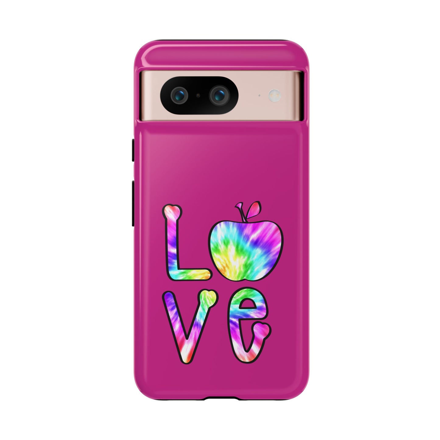 Colorful Love Phone Case, Tough Cases for iPhone, Cute Phone Accessory, Gift for Her, Summer Vibe Phone Cover