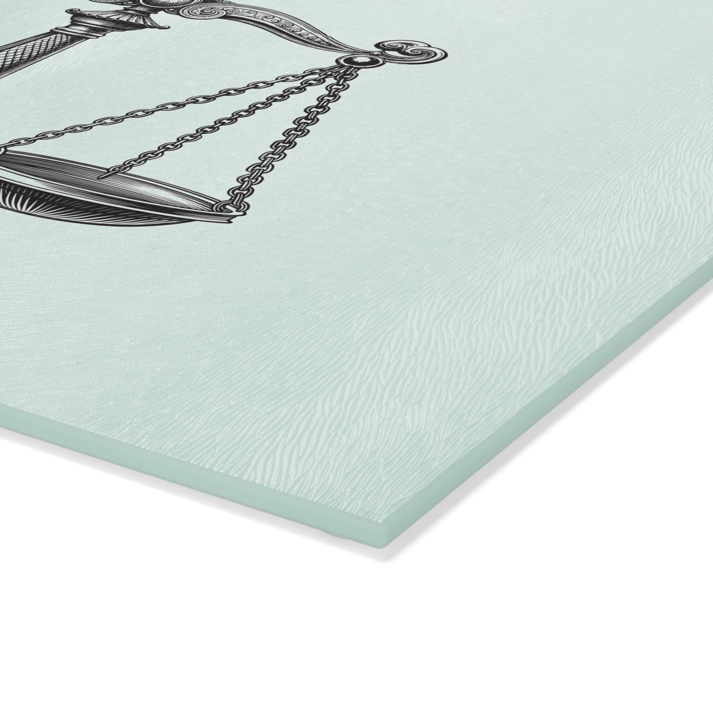 Elegant Justice Scale Glass Cutting Board, Gift for Lawyers, Kitchen Decor, Unique Wedding Gift, Housewarming Gift, Legal Theme