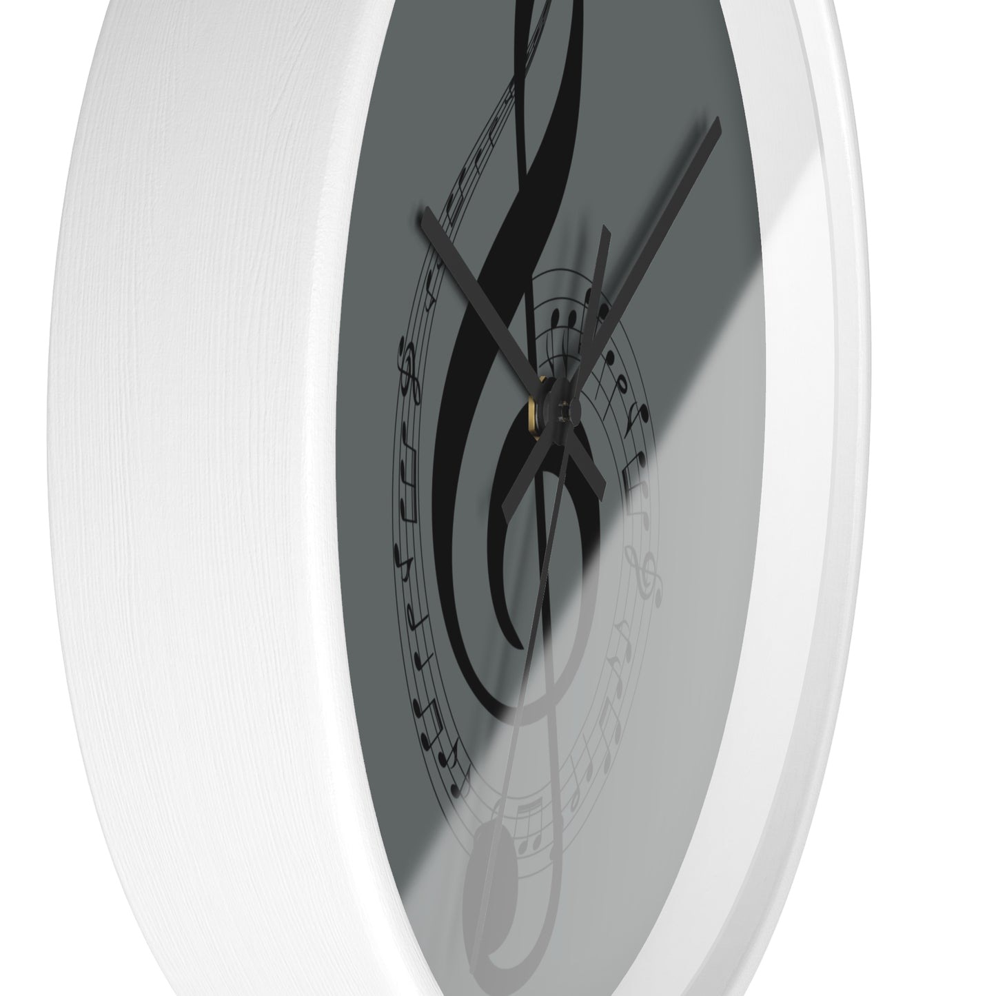 Musical Notes Wall Clock - Elegant Home Decor for Music Lovers