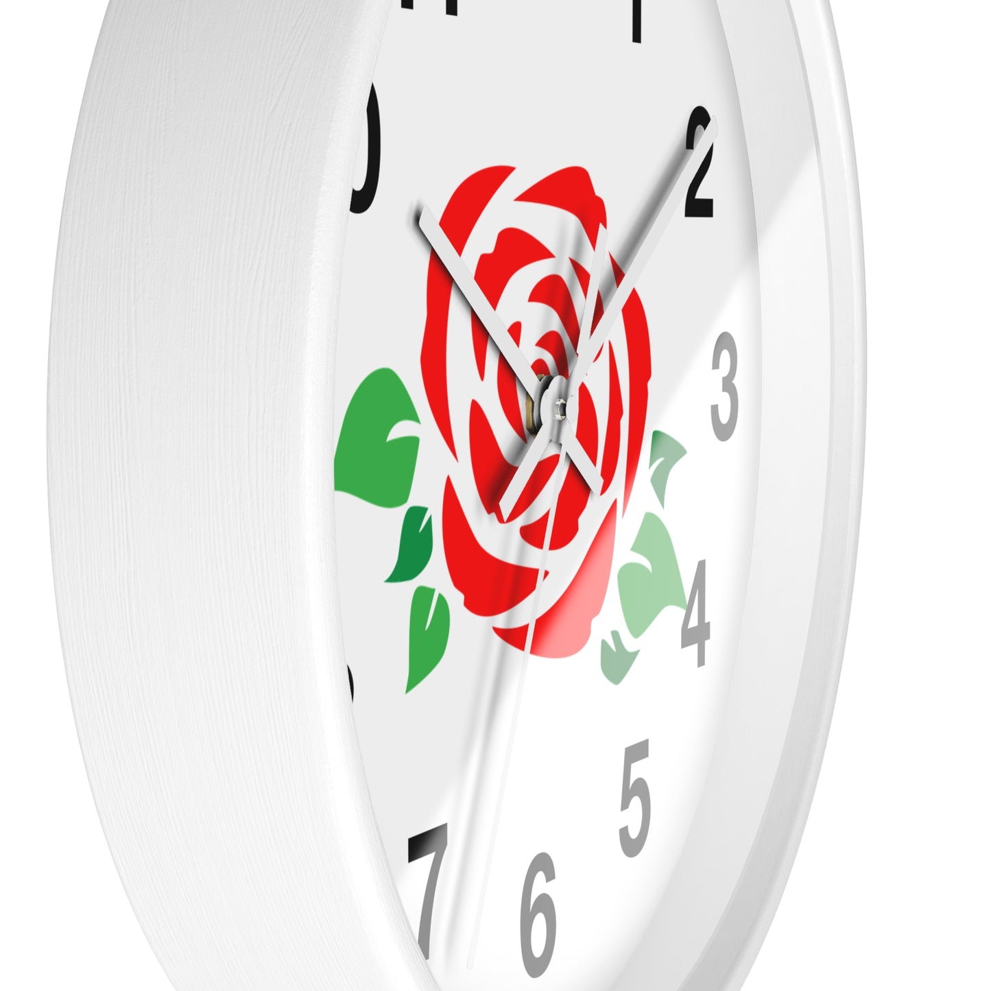 Rose Floral Wall Clock | Elegant Home Décor, Gift for Flower Lovers, Timeless Design, Spring Decor, Birthday Gift