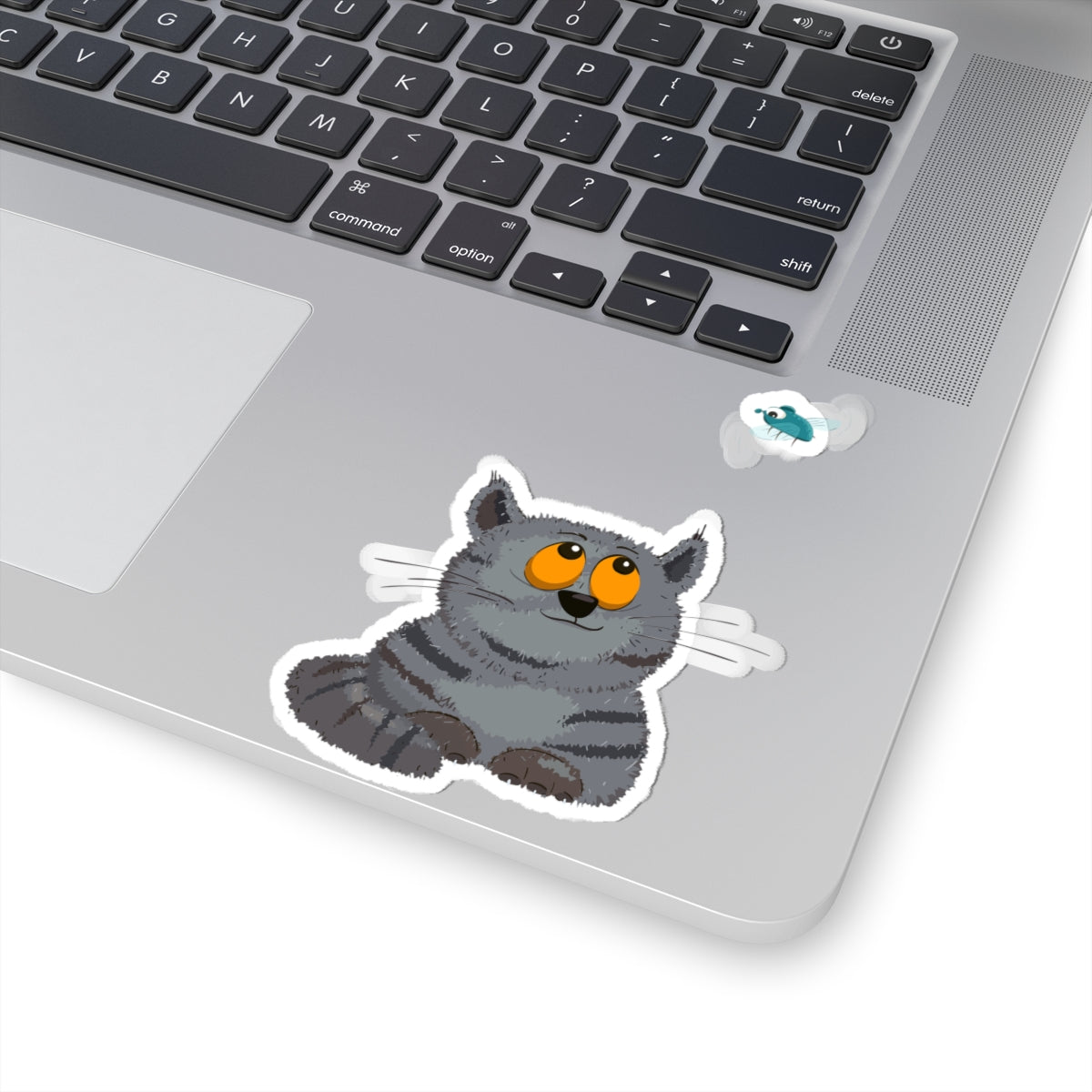 Cute Cat Kiss-Cut Stickers, Cat Lover Stickers, Laptop Decals, Gift for Animal Lovers, Cute Cat Art, Home Decor