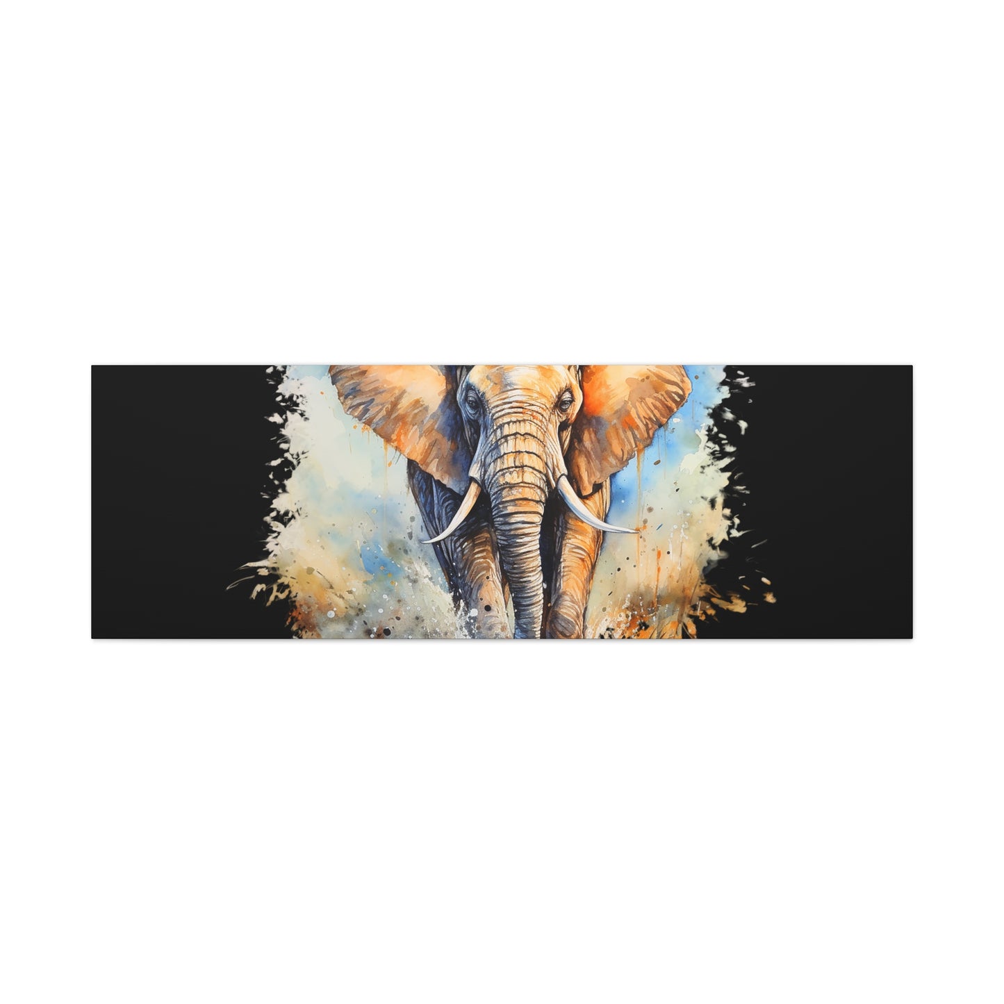 Matte Canvas, Stretched, 1.25" - Elephant