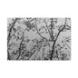 Canvas Wall Art — Monochrome Blurred Ferris Wheel with Tree Silhouettes