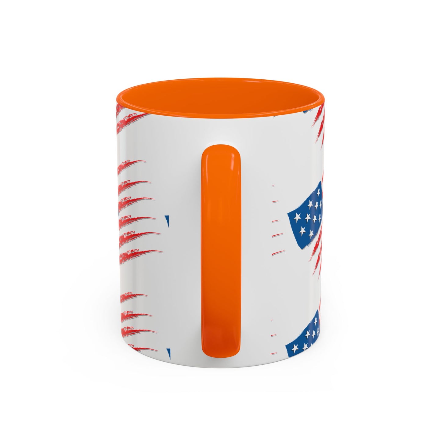 Patriotic Accent Coffee Mug | USA Flag Design, Perfect Gift for Veterans & Independence Day, Coffee Lover's Merchandise, Red White [...]