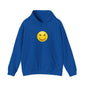 Smiley Face Hooded Sweatshirt, Cozy Unisex Hoodie, Casual Wear, Gift for Friends, Cheerful Apparel, Everyday Comfort Clothing