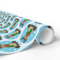 Wrapping Paper — Cheerful Reindeer Pattern Holiday Gift Wrap