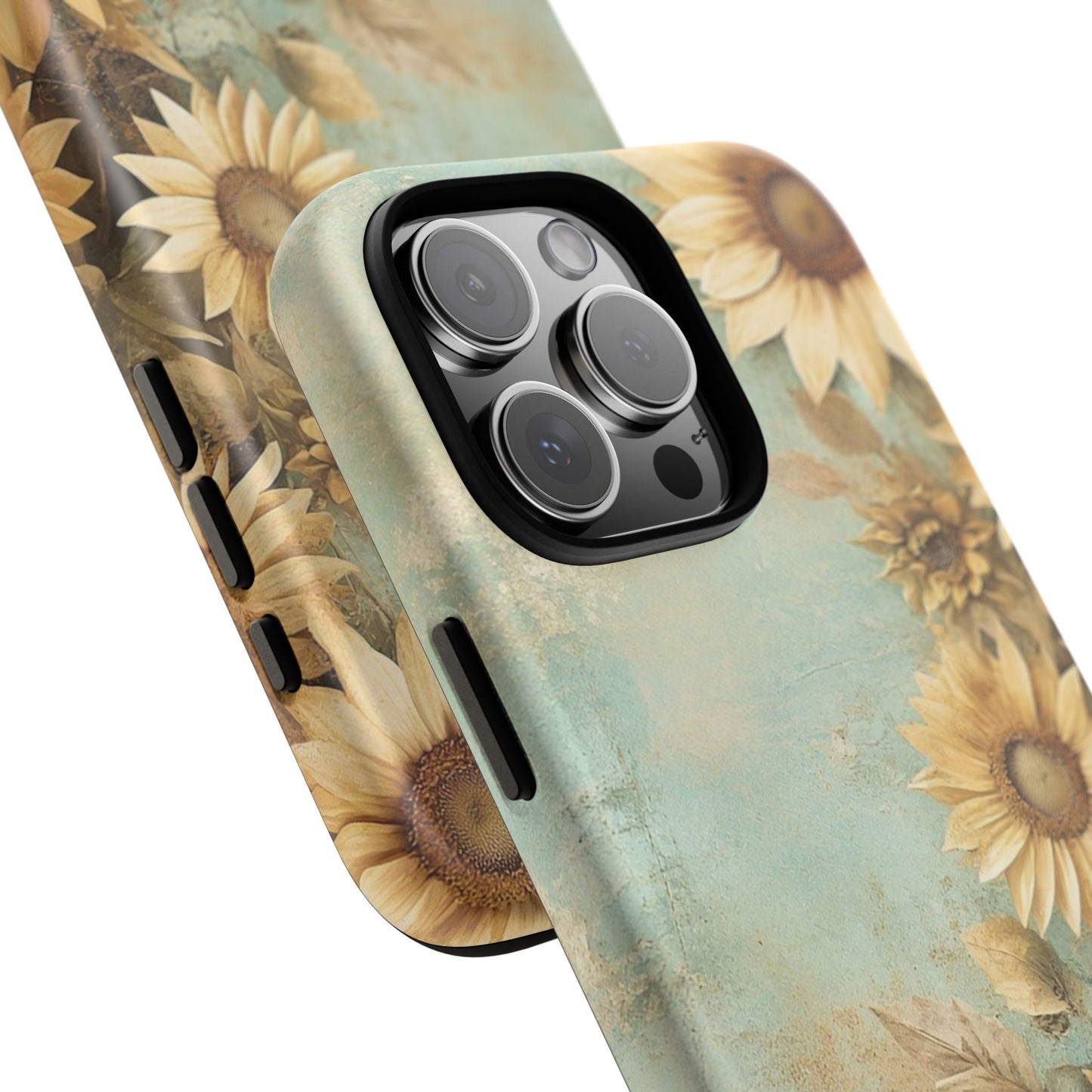 Sunflower Phone Case, Tough Shell Floral Cover, Nature Inspired Gift, Durable Protective Case, Perfect for Spring and Summer