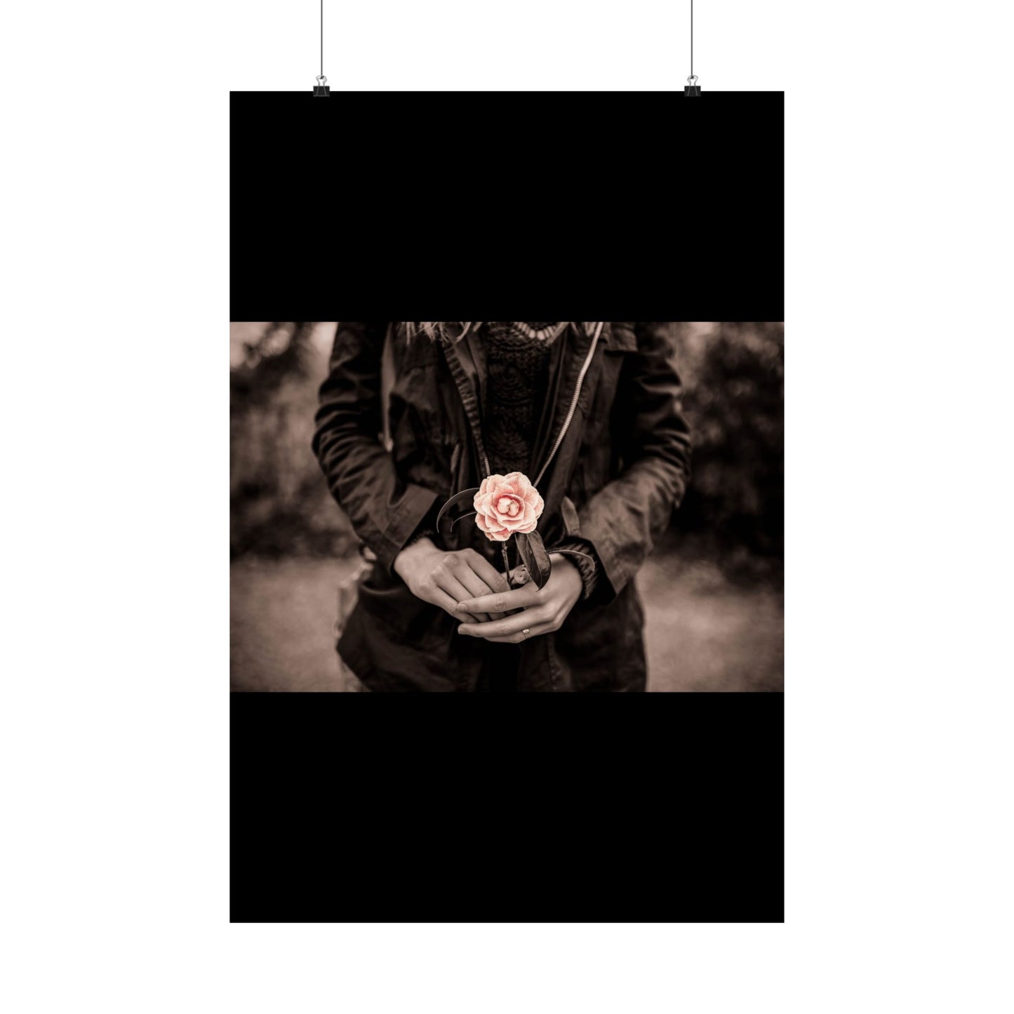 Elegant Floral Vertical Poster Art Print, Wall Décor, Home Decoration, Gift for Her, Mother's Day, Fashion Wall Art