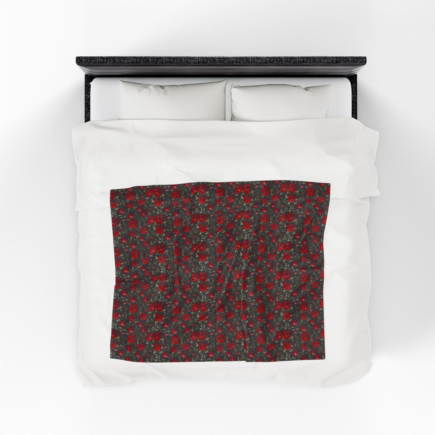 Cozy Floral Velveteen Plush Blanket - Soft Throw for Home Decor, Gifts, Christmas, Bedding, Living Room, Warmth