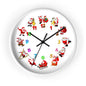 Festive Santa Wall Clock, Christmas Decor, Holiday Home Accent, Gift for Kids, Fun Timepiece, Seasonal Clock, Xmas Decoration