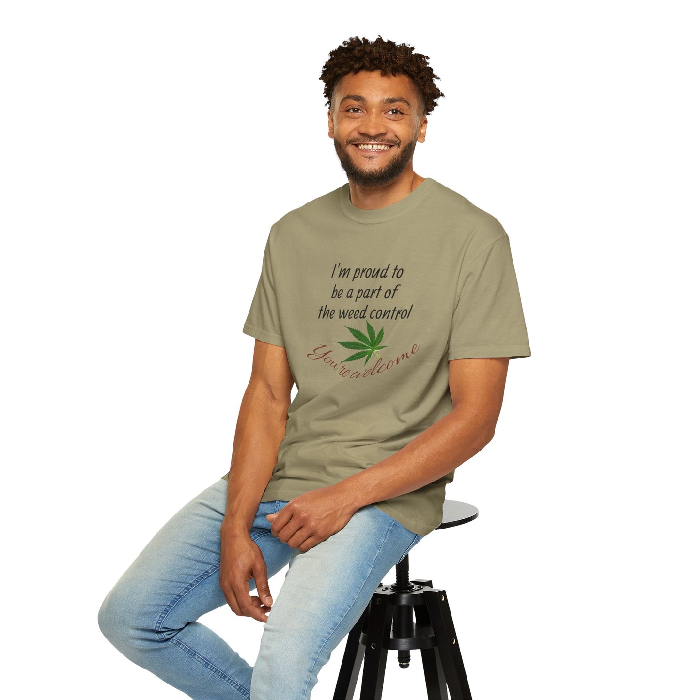 Proud Weed Control Unisex T-shirt, Cannabis Enthusiast Gift, Stoner Humor Tee, Eco-Friendly Apparel, Perfect for 420 Celebrations