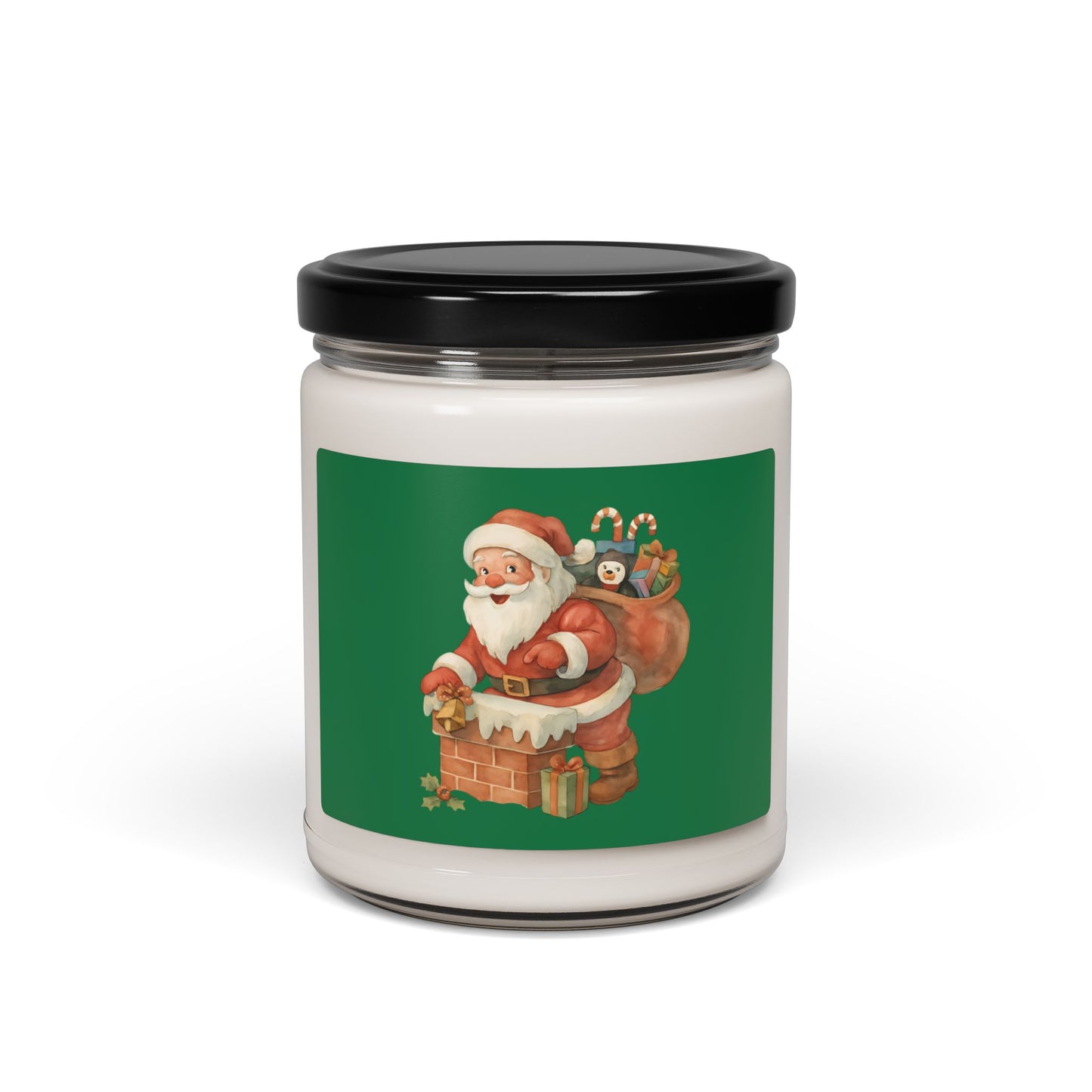 Christmas Santa Scented Candle, Holiday Candle Gift, Cozy Winter Candle, Seasonal Decor, Perfect for Christmas