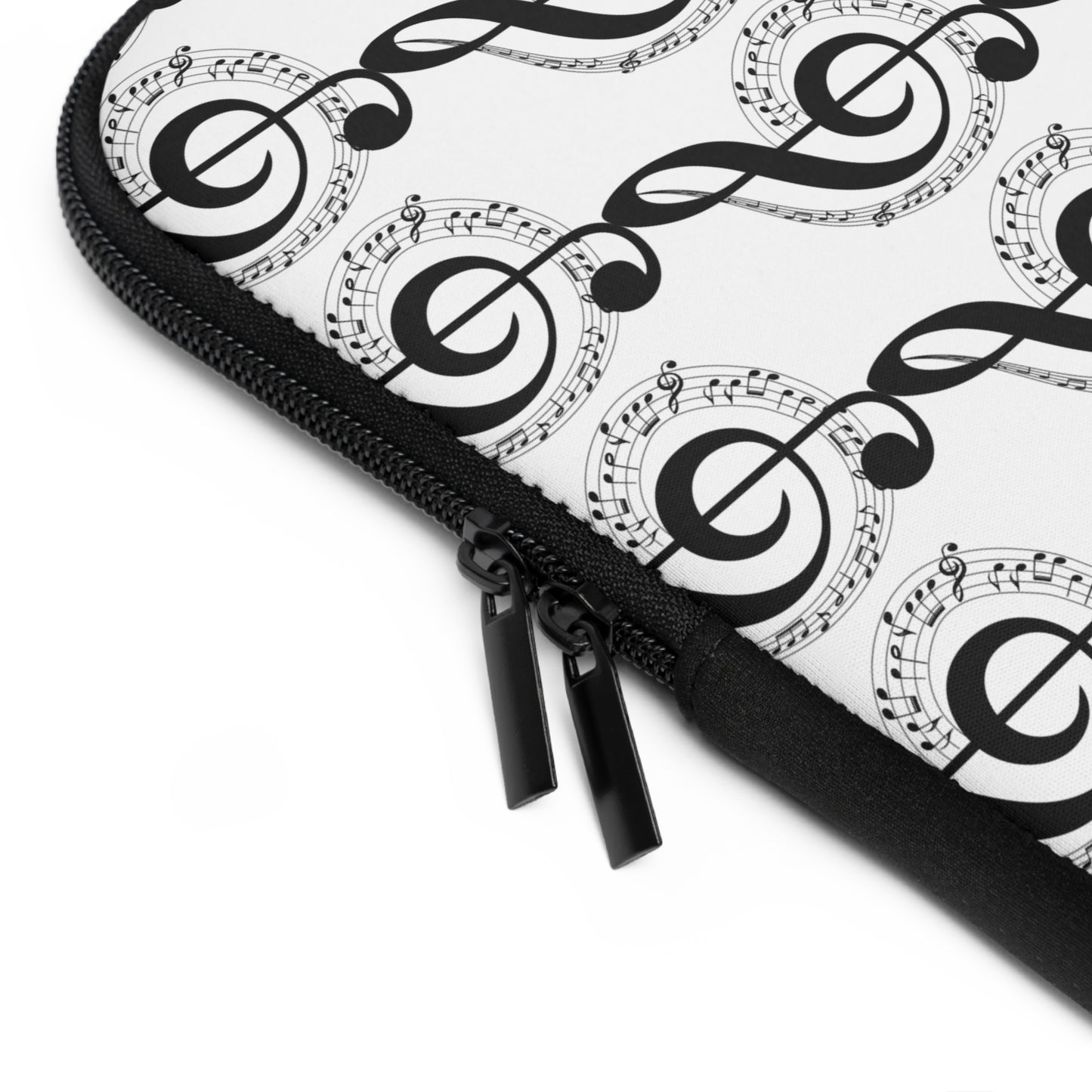 Musical Notes Laptop Sleeve | Perfect for Musicians, Unique Gift for Music Lovers, Creative Tech Accessory, Music-Themed Sleeve