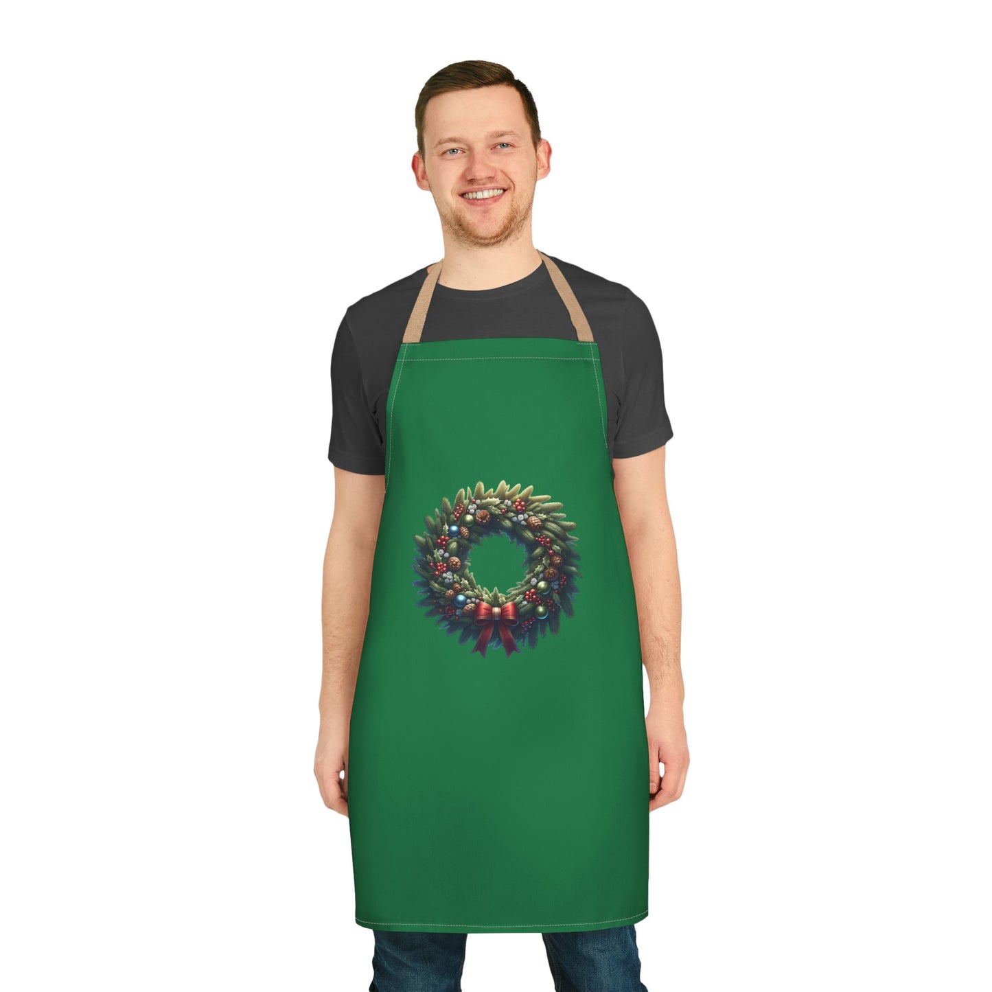 Apron, 5-Color Straps (AOP) Christmas