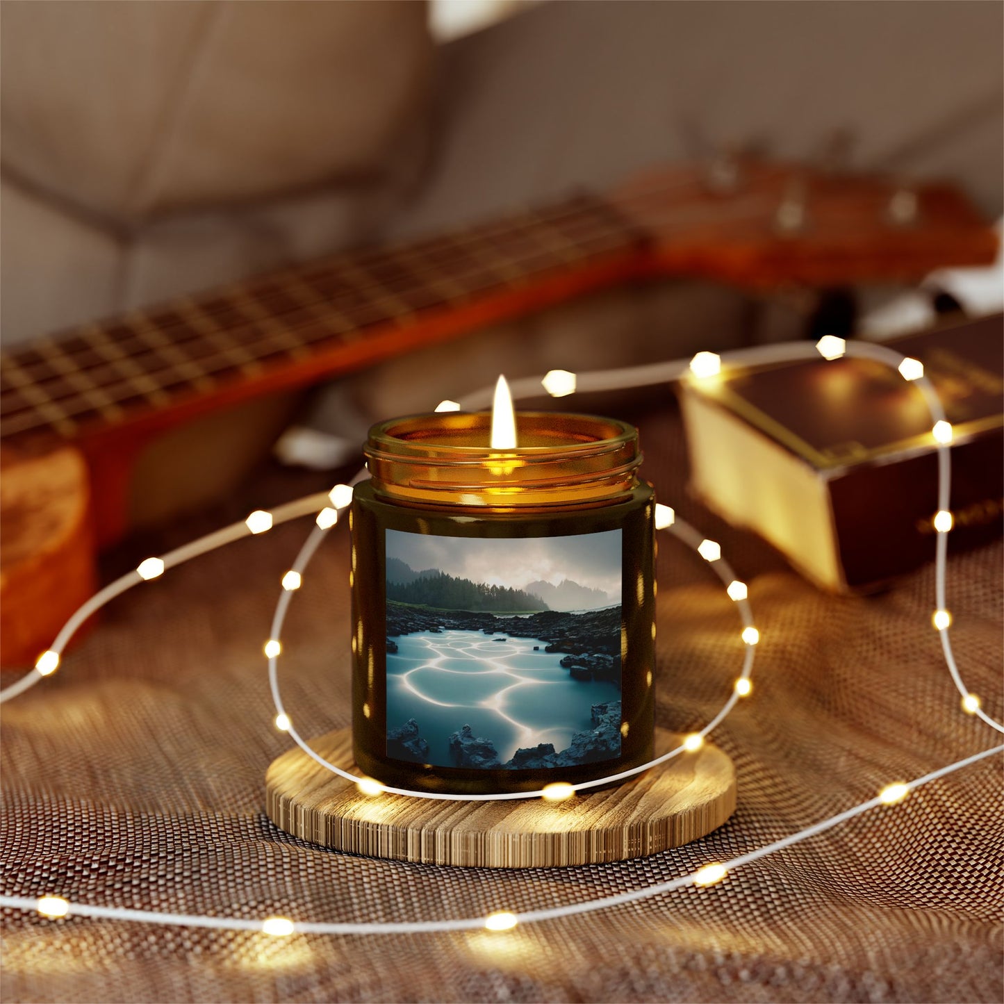 Coconut Apricot Scented Candles, Relaxing Home Decor, Aromatherapy Gift, Eco-Friendly Candle, Mindful Moments