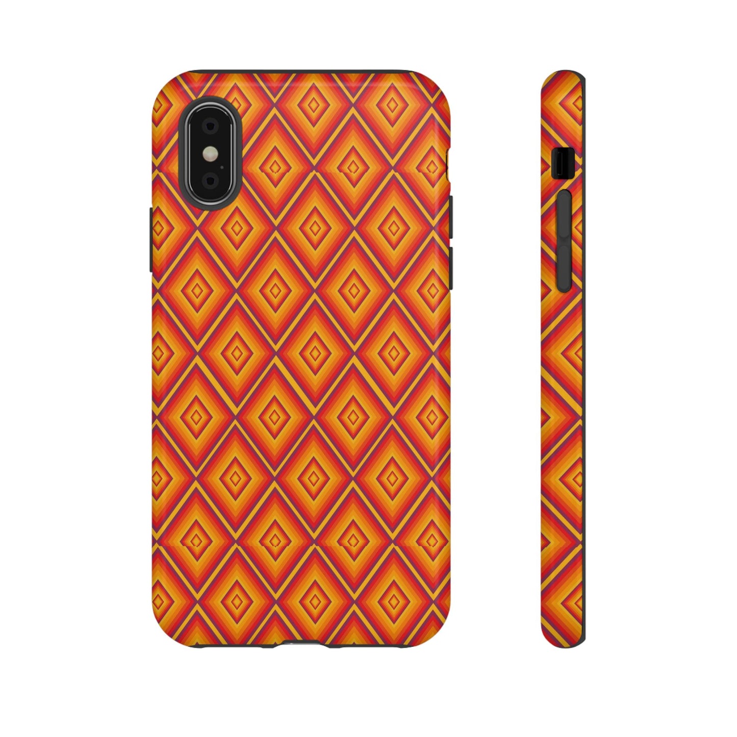 Geometric Phone Case, Tough Cases for Protection, Stylish Smartphone Cover, Vibrant Patterned Phone Accessory, Unique Gift Idea, [...]