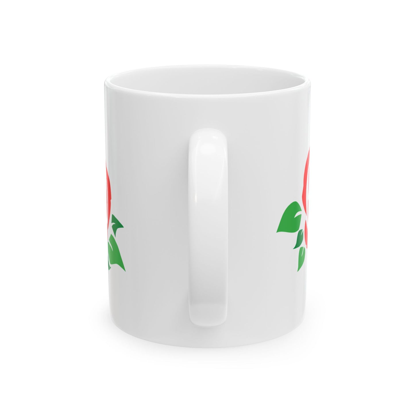 Romantic Rose Ceramic Mug | Perfect Gift for Coffee Lovers, Mother's Day, Valentine's, Floral Decor