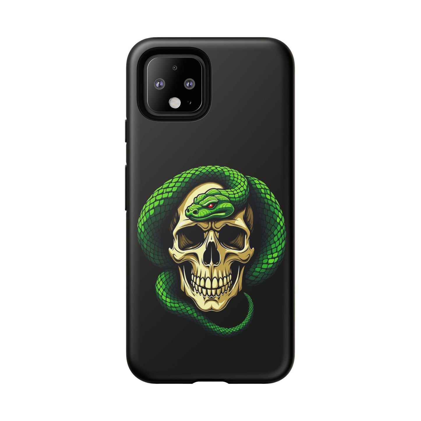 Skull & Snake Phone Case | Tough Cases, Protective Cover, Edgy Phone Accessories, Gothic Gift, Halloween Decor