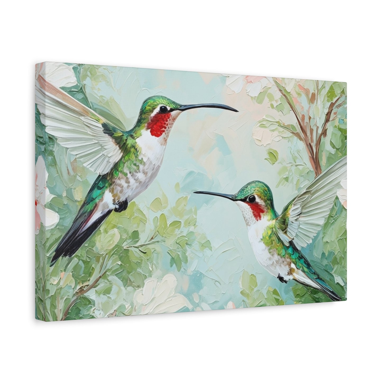Hummingbird Canvas Wall Art — Stretched Matte Nature Print