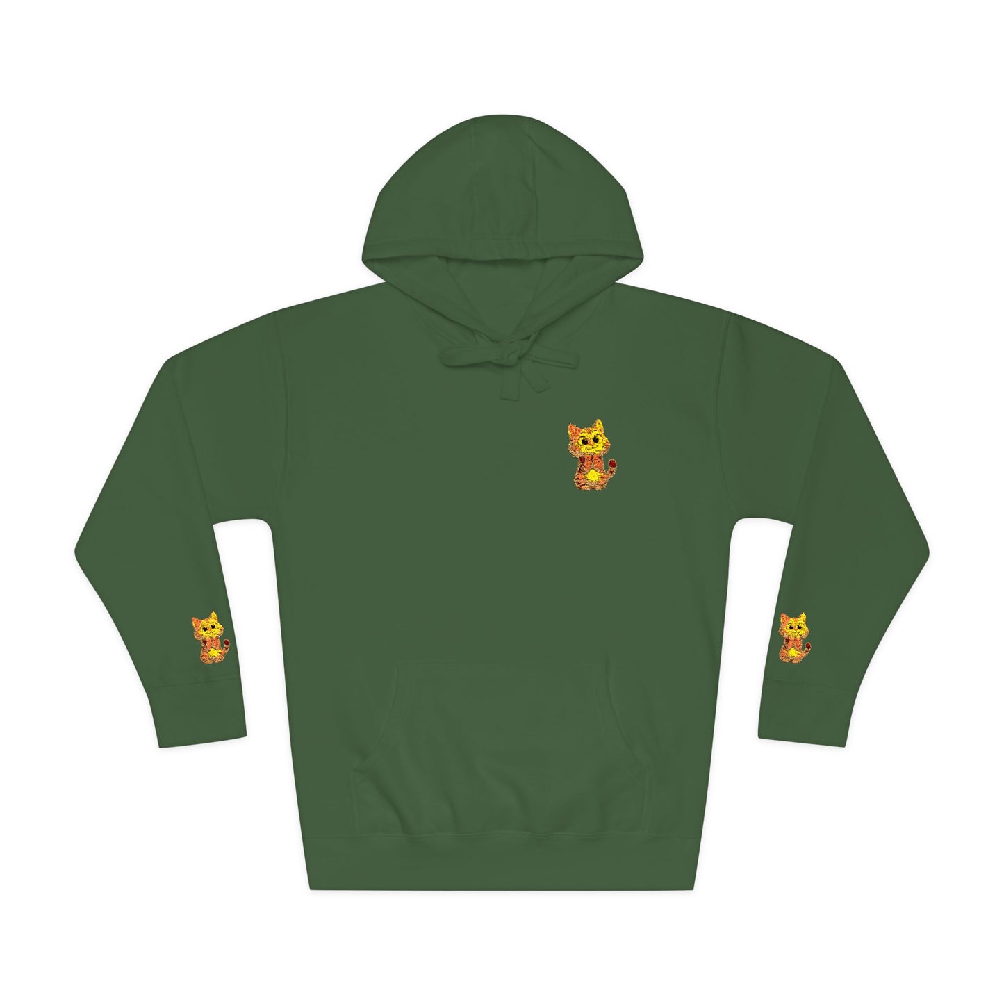 Cozy Fleece Hoodie with Cute Animal Design, Unisex Sweatshirt for Casual Outings, Gifts for Animal Lovers, Perfect for Fall and Winter