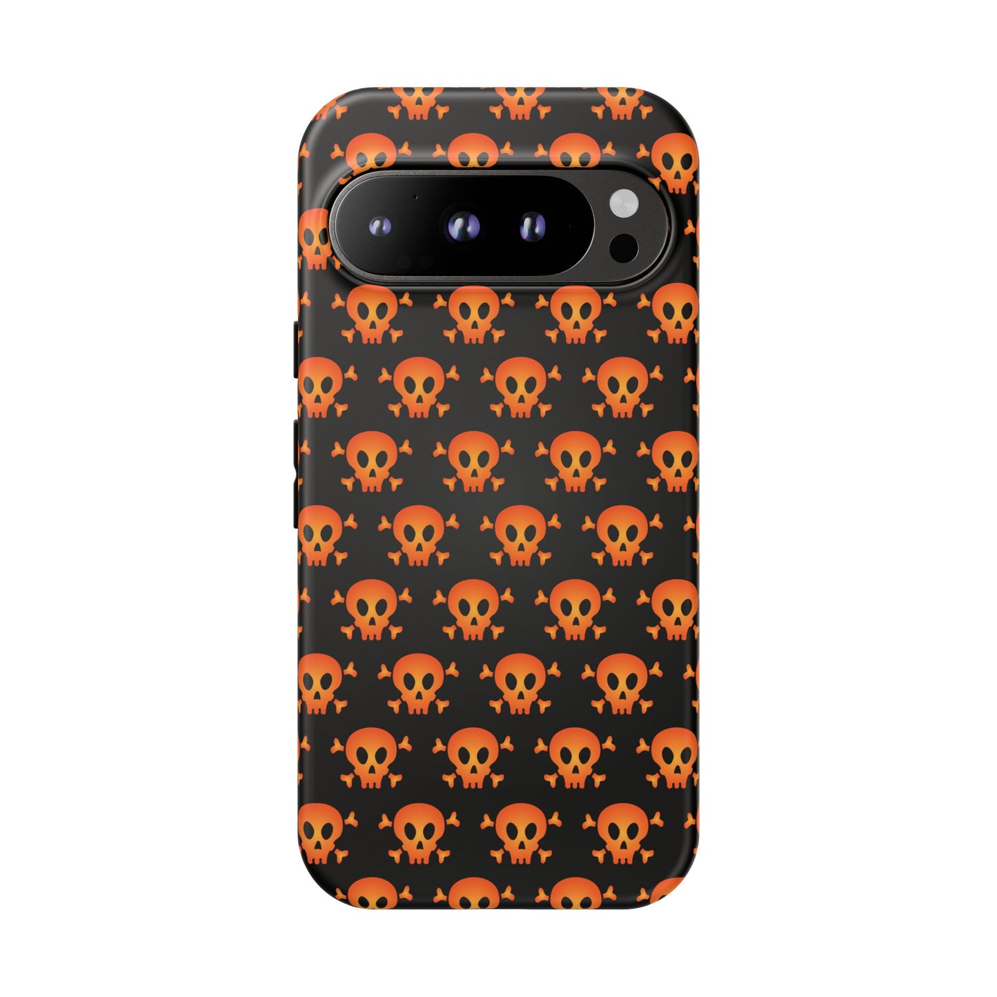 Halloween Skull Phone Case, Spooky Mobile Cover, Trick or Treat Accessory, Goth Gift, Skull Pattern Design